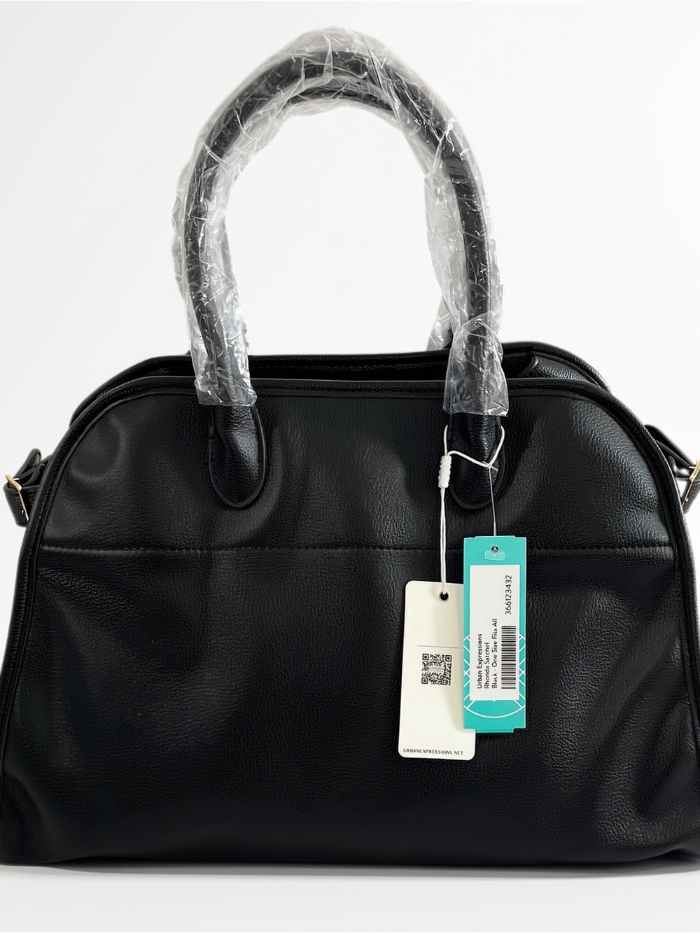 Classic Black Women's Urban Expressions Vegan Leather Satchel Bag